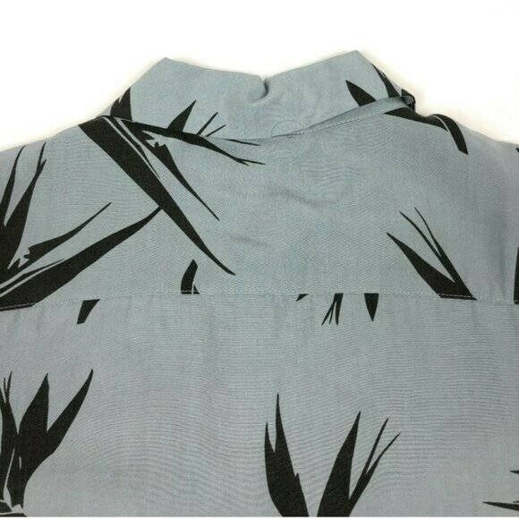 Hudson Mens XL Camp Collar Printed Short Sleeve Button Front Hawaiian Shirt - Picture 4 of 8